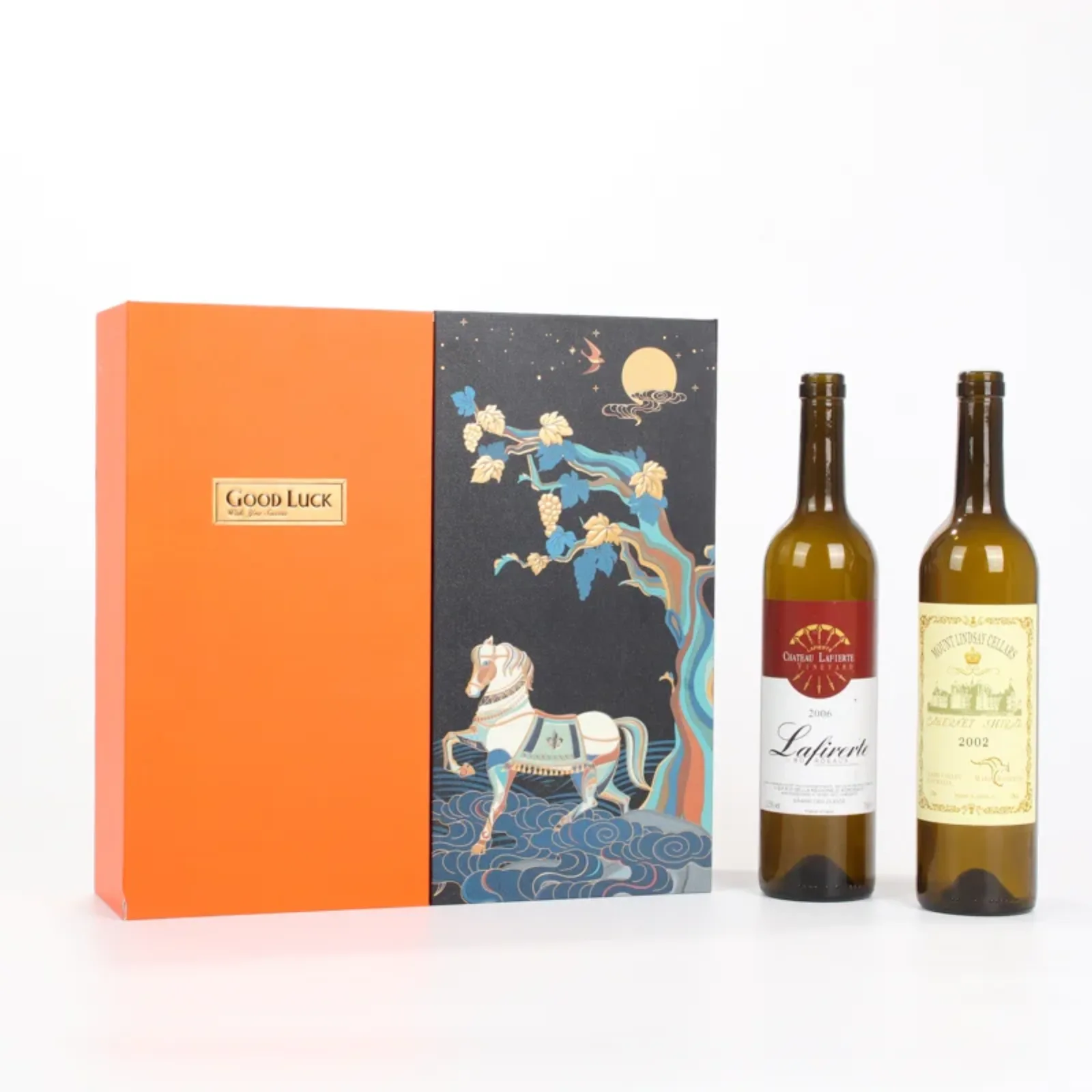 2-Bottle Wine Glass Set Red Wine Gift Box Packaging 5