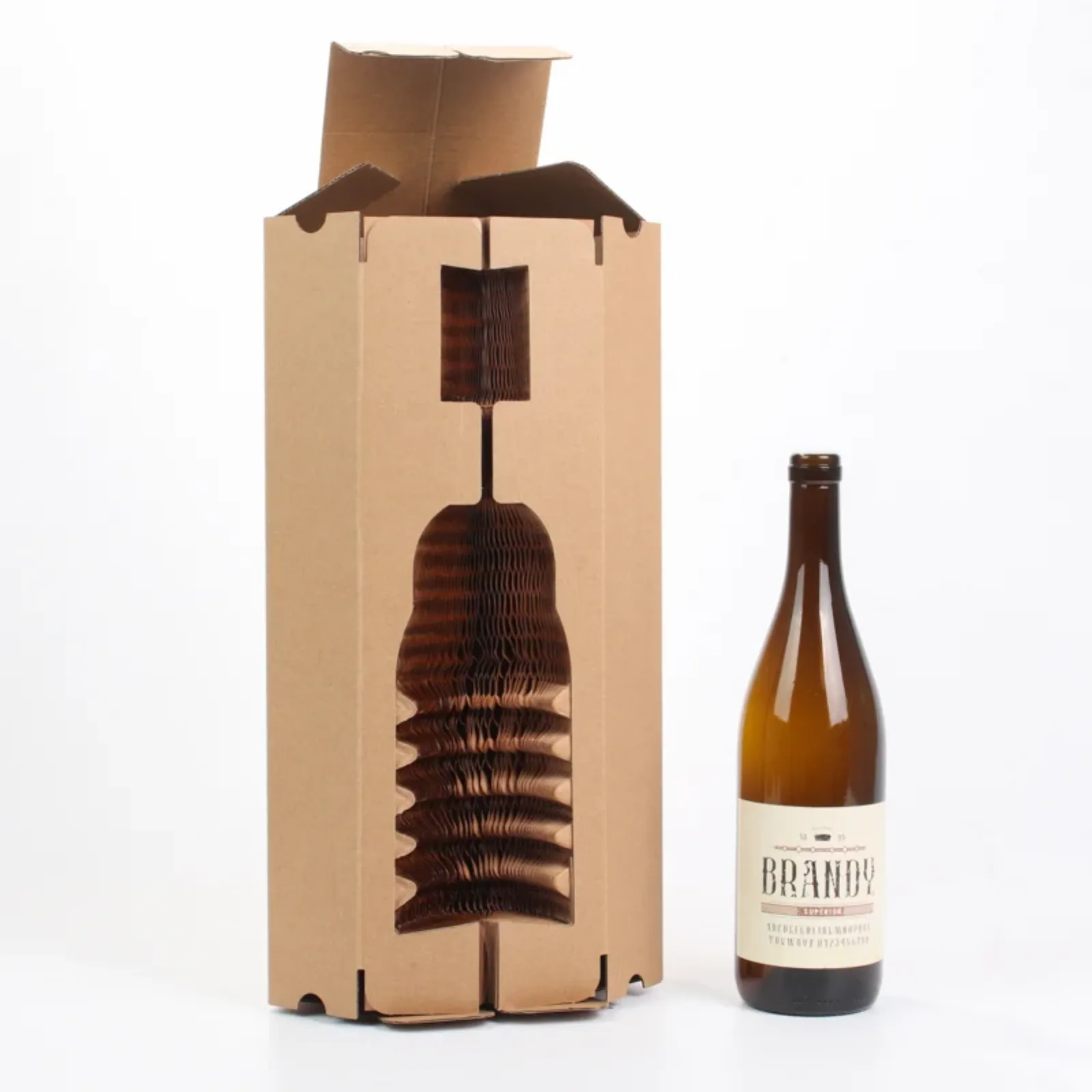 Honeycomb Single-Bottle Corrugated Wine Box 5