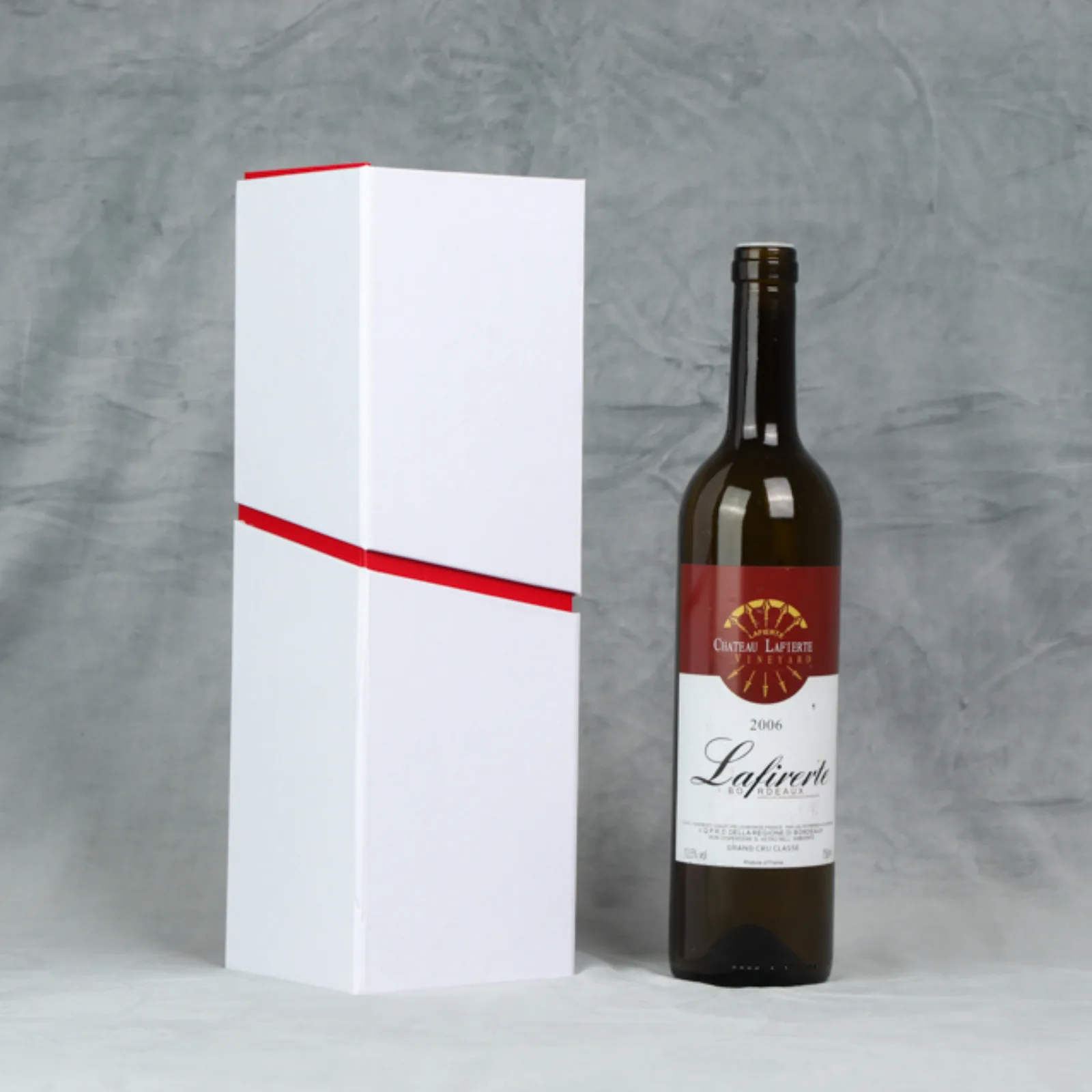 Foldable Magnetic Wine Gift Box for Single Bottle 2