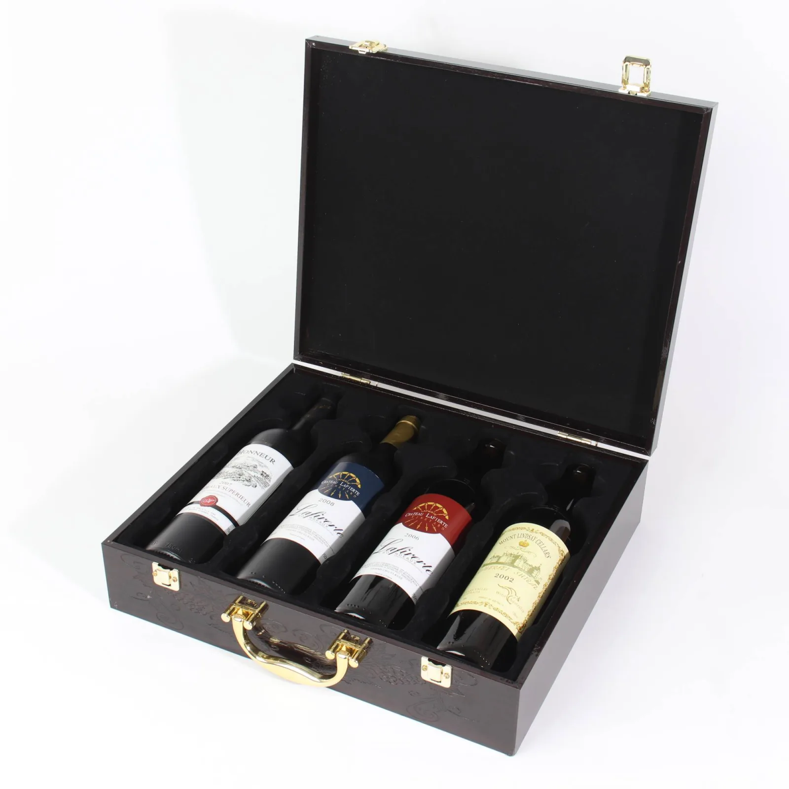 Luxury Wooden Wine Box with High Gloss Lacquer Finish 3