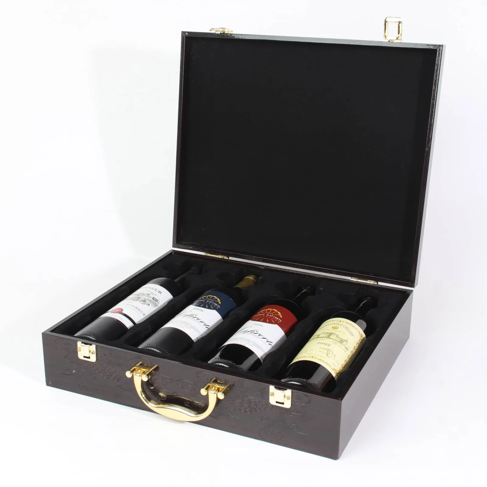 Luxury Wooden Wine Box with High Gloss Lacquer Finish 4