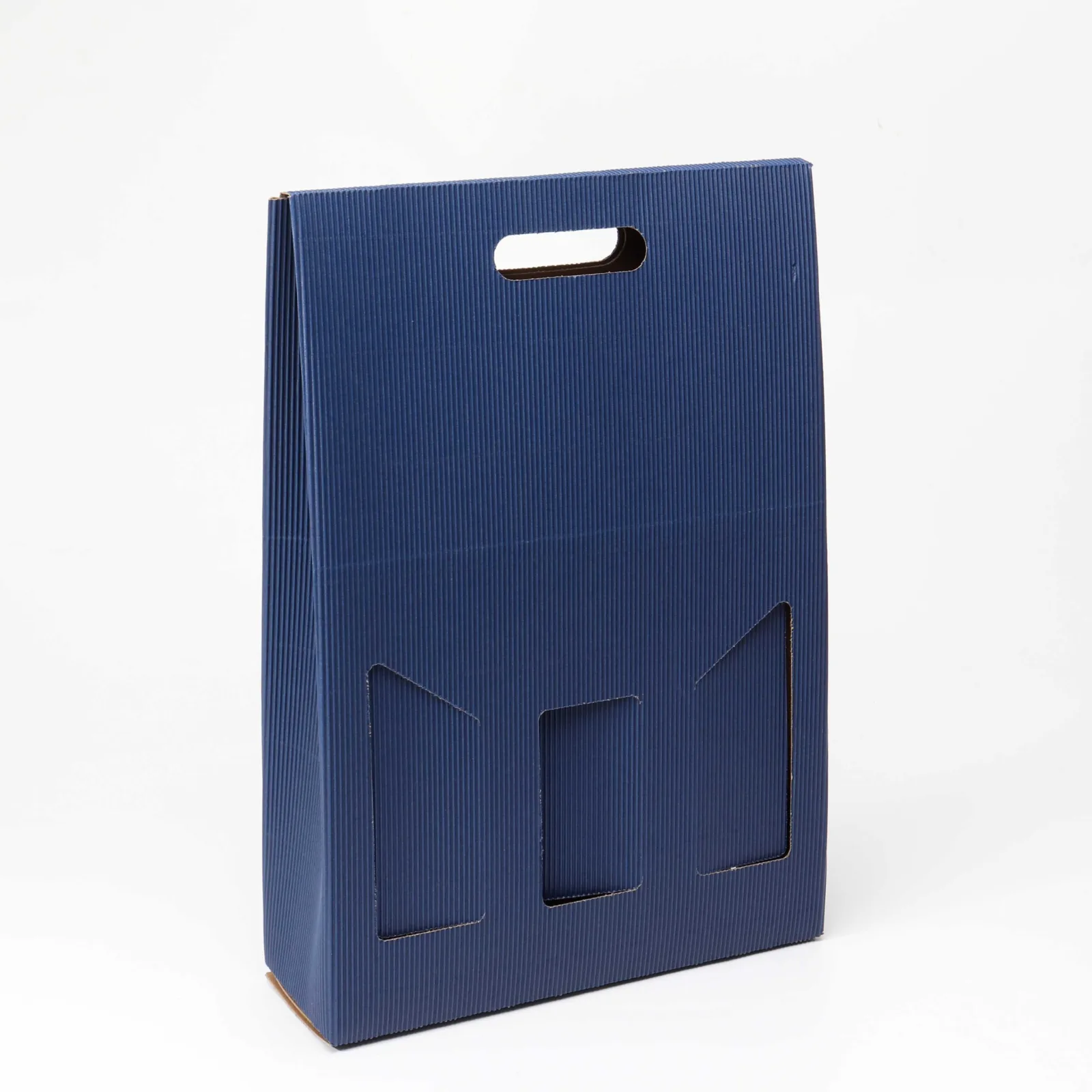 Recyclable Wine Shipping Boxes with Handle, 1-3 Bottles 4